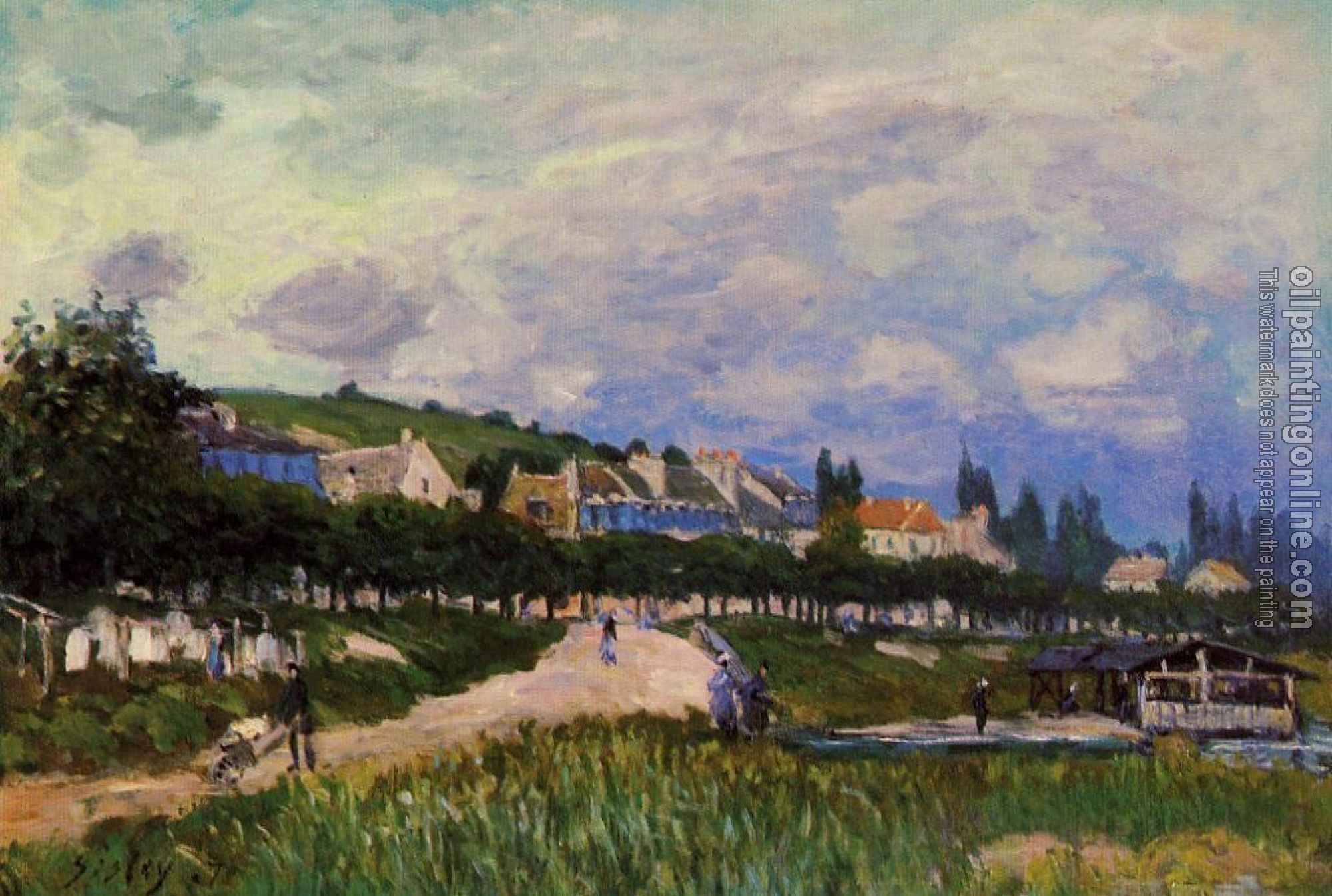 Sisley, Alfred - The Laundry